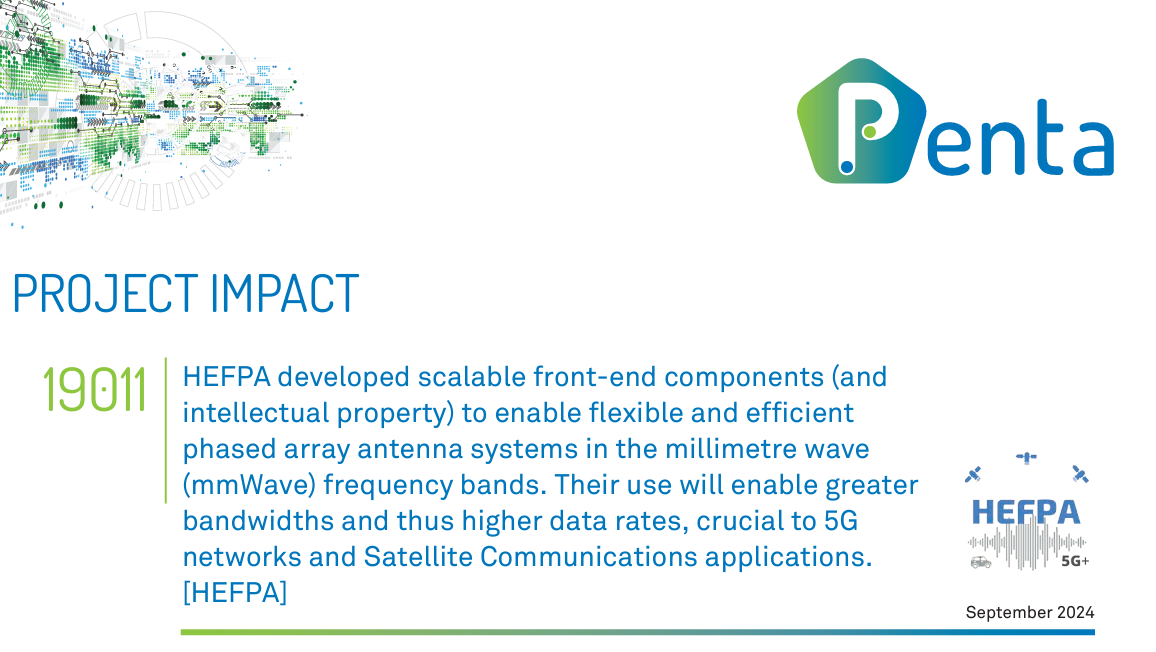  Innovative solution for 5G networks and Satellite Communications applications - Discover the HEFPA Project Impact