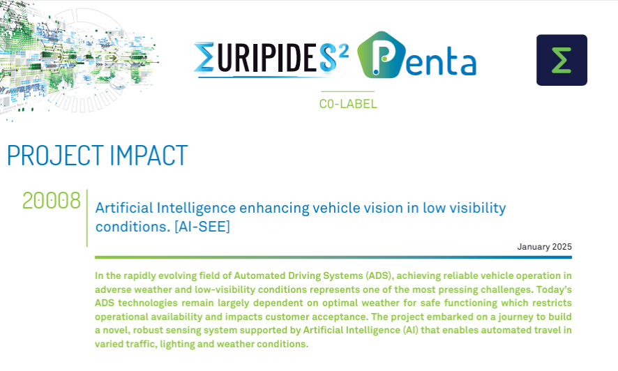 Transforming vehicle perception in adverse weather and low-visibility conditions - Discover the AI-SEE Project Impact Summary